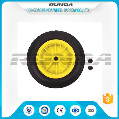 China A borracha pneumática inflável roda a borda plástica Bush do furo interno de 16mm que carrega 3.50-8 fornecedor