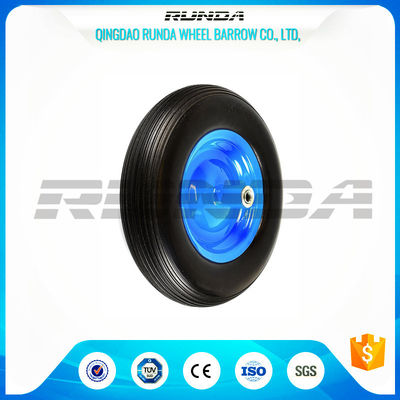 China a roda contínua da espuma do plutônio 4inches, linha rodízio do poliuretano do teste padrão roda 4.00-8 fornecedor