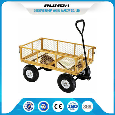 China Quatro GV do carro da malha do jardim das rodas, capacidade de carga do vagão 1000lbs do carro de jardim do metal fornecedor