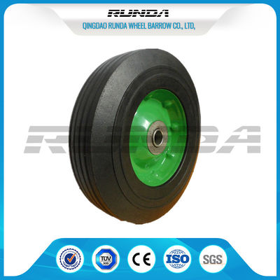 China As rodas de borracha contínuas de superfície galvanizadas, pneus de borracha contínuos de 8 polegadas centraram o cubo fornecedor