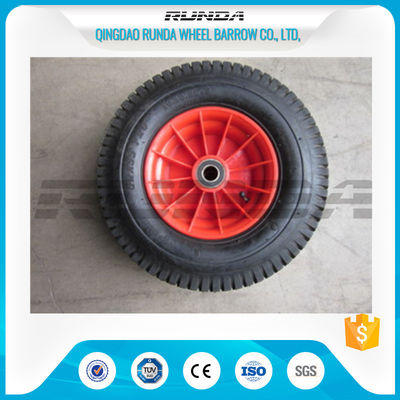 China Os PP orlaram a cor vermelha das rodas resistentes da borracha, 2PR todo o OEM das rodas do rodízio do terreno fornecedor