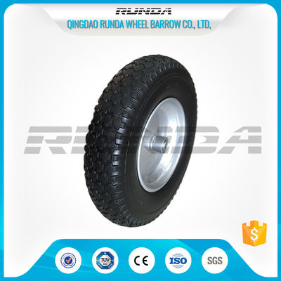 China A borracha resistente durável roda 4.00-8, alinhador longitudinal industrial do diamante das rodas do trole fornecedor